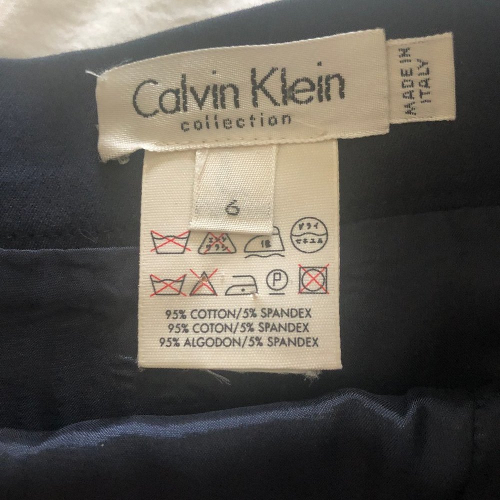 Vintage Calvin Klein Collection A-Line skirt dark navy Size 6